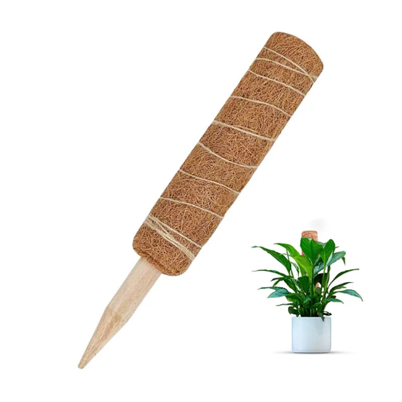 Portable 12 Inch Coir Wood Totem Poles Moss Climbing Sticks for Tomato Plant Stem Support Stakes
