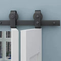 Wekis Folding Door Hardware Bi-Fold Barn Door Track Kit for Interior Closet Partition Contractor Supply