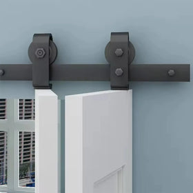 Wekis Folding Door Hardware Bi-Fold Barn Door Track Kit for Interior Closet Partition Contractor Supply