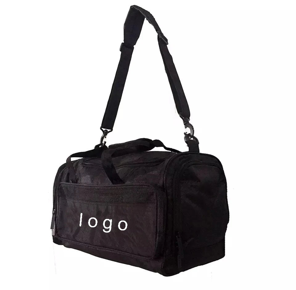 OEM Multi-Function Superman Duffle Gym Bag Hot Selling Black Sports Bag for Men Fancy Travelers Duffel Zipper Made Polyester