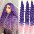 Curls Deep Wave Twist Crochet Hair Curly Synthetic Crochet Braids Ombre Braiding Hair Extensions for Women Ins Trends