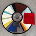 Cheap Wholesale Abstract Modern Area Rugs Custom Tufted 3D CD Carpets Designer Logo Hand Made Kids Rugs Cool Rugs Pet Friendly