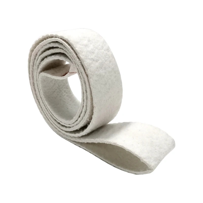 Super Quality White Non Woven Wool Felt Abrasive Belt Durable 10mm Thick Cylinder Shape Stainless Steel Pipe Mirror Medium