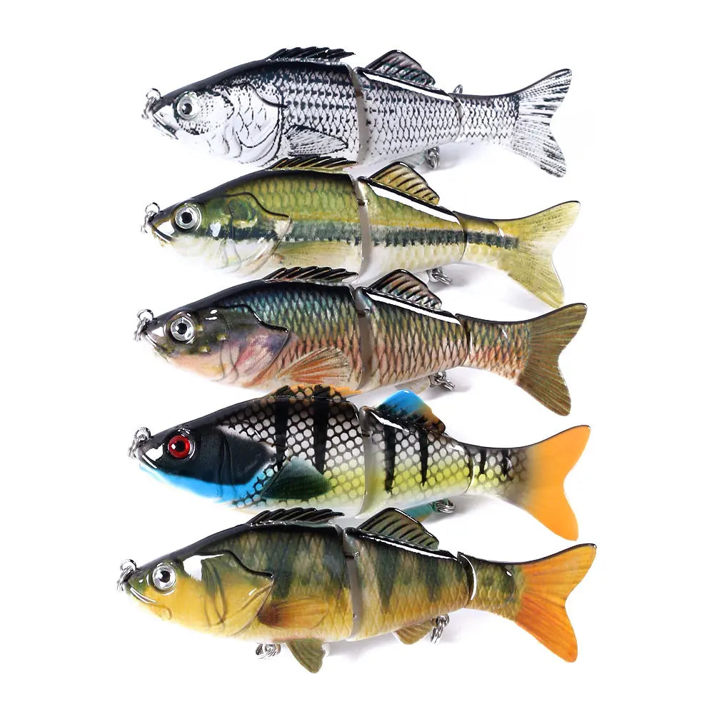 10cm 18g Wholesale Multi Jointed Fishing Lures Segmented Swimbait Hard Plastic Fishing Lures