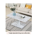 Ada Modern Home Furniture Pneumatic Height Adjustable Gas Lift Sit to Stand Tea Table for Living Room