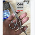 Barber Hairdressing Scissors Stainless Steel Beauty Scissors with Blunt-Sharp Blade Tip and 30 Teeth