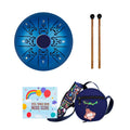 5.5 Inches Mini Steel Tongue Drum 8 Notes C Key Handpan Drum Chinese Zodiac Patterned Tank Drum Percussion Instrument with Bag M