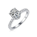 Customized 2CT Sterling Silver 925 Moissanite Ring for Women Fashion Luxury Wedding Ring Mossanite Jewelry Gift