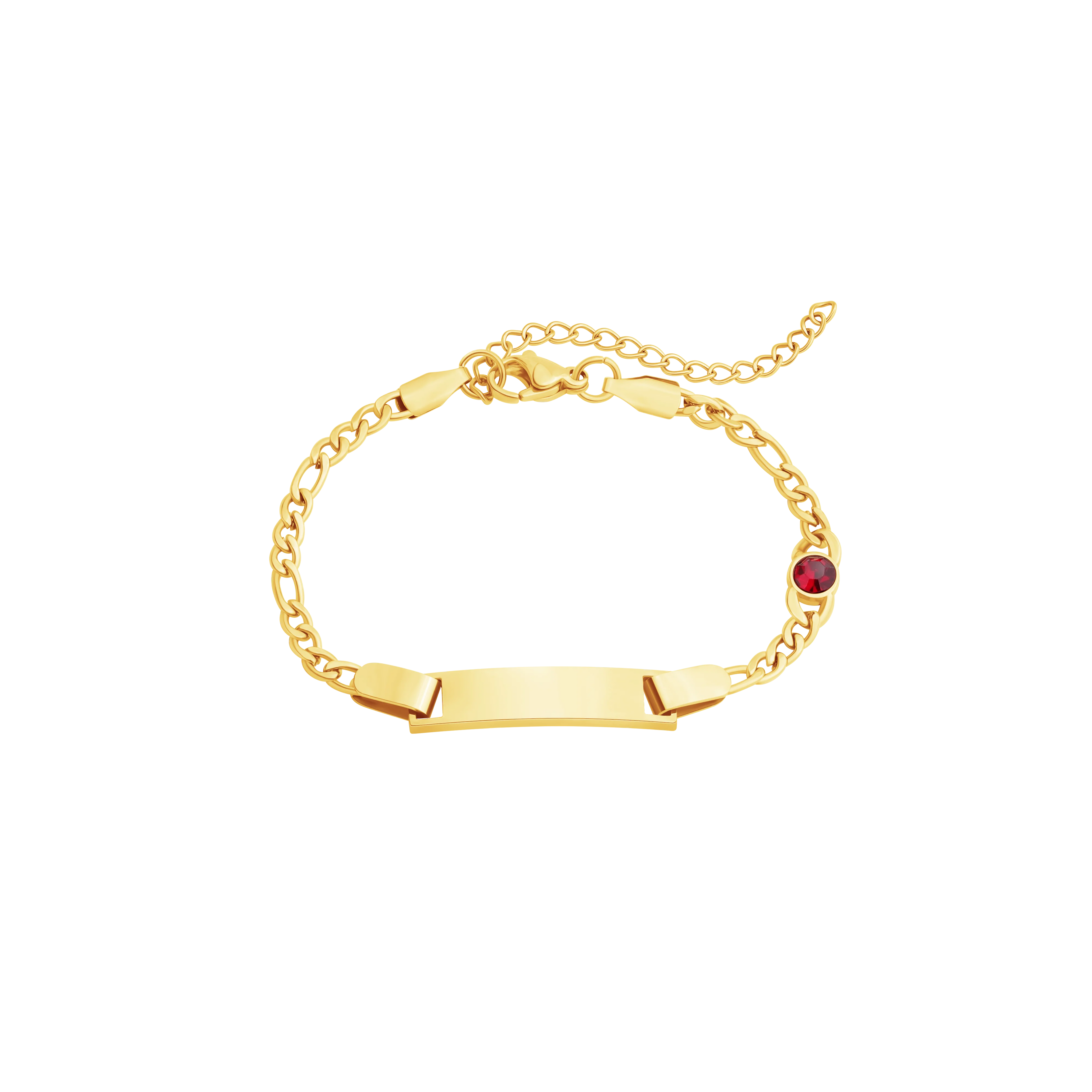 Customized Name Id Bar Bracelet Birthstone Bracelet for Baby Children Toddler Birthday Gift From Mom Grandma