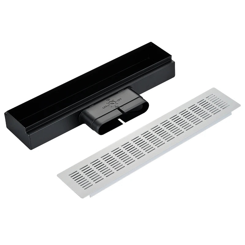 Modern Square Bathroom Door Ventilation Grille Durable Plastic Aluminum Alloy Air Outlet Trim Strip Flow Intake Register Grill
