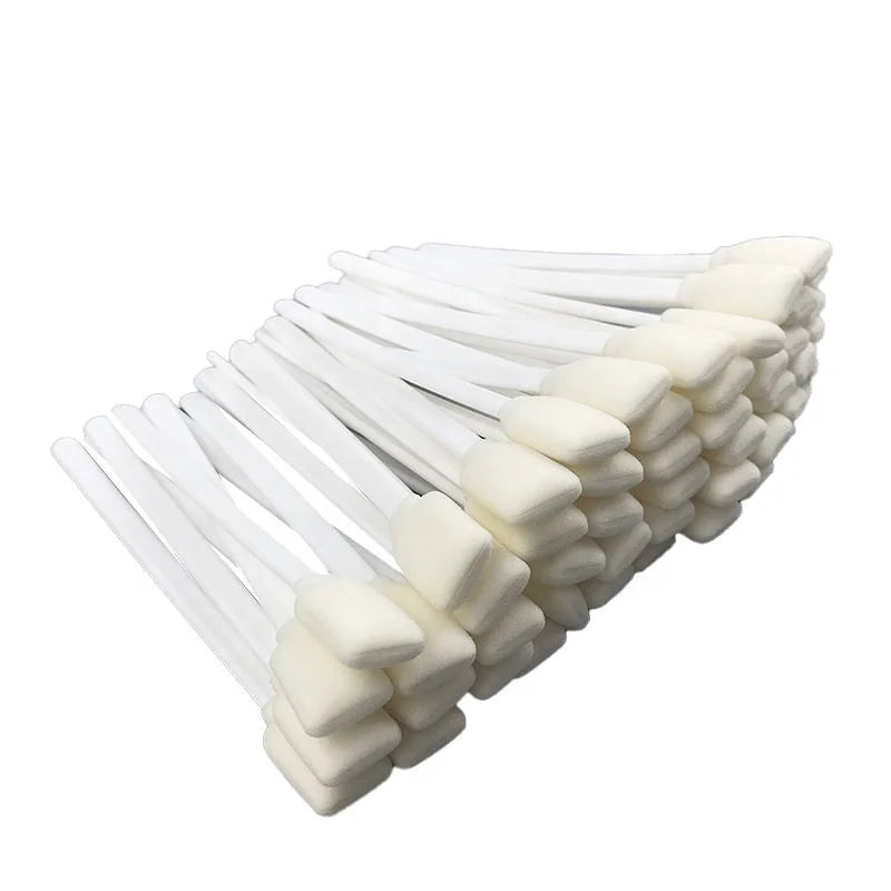 JEJOR Rectangular Microfiber Foam Swabs Solvent Tipped Lint-Free Cleaning Printer Head Foam Swab