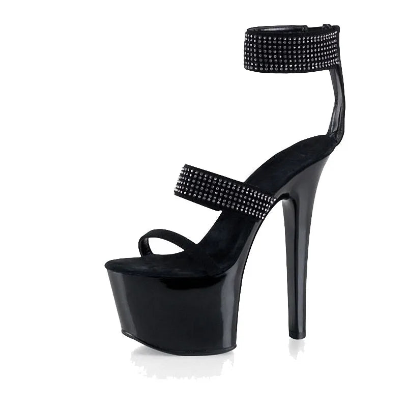 15 cm Pole Dance High Heels Club Banquet Women's Summer Large Fashionable Anti slip High Heels Sandals