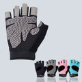 Unisex Sports Gloves Half Finger Durable Silica Gel & Nylon Material with Customizable Logo for Outdoor Use