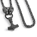 Vintage Jewelry Wholesale Stainless Steel Mens King Chain Necklace Jewelry Norse Historical Jewelry Viking Necklace Jewelry