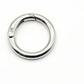 25mm Gate O Ring Round Carabiner Metal Key Snap Clip Trigger Spring Keyring Buckle for Bag