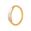 Fashion Ins Style White Sea Shell Ring Light Luxury Retro Waterproof Titanium Steel Personalized Versatile Ring Fashion Jewelry