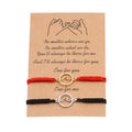 Manufacturer Handmade Silver Rose Gold Plated Wave Charm Woven Bracelet Summer Ocean Beach Magnetic Matching Couple Bracelets
