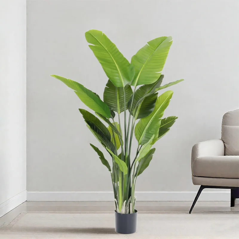 VisionArt Artificial Traveler's Palm Plant Plastic Floor-standing Potted Plant 120-240cm UV Resistant Realistic Eco-Friendly