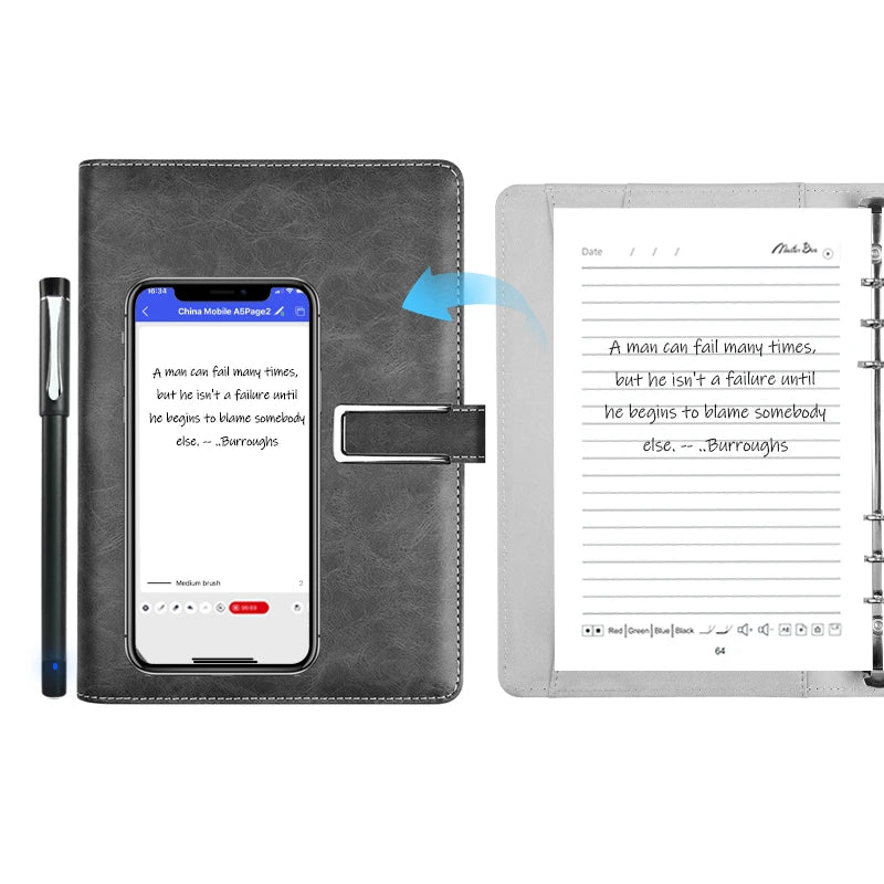 Factory Price Ai Notebook Digital Smart Sync Pen Handwriting Digital Notebook Smart Notebook With Ai Software