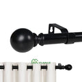 YIJIALE Metal Material Curtain Pole Rod Adjustable 28-48inch Curtain Rods Living Room Curtain Rod With Fashion Head MegaBDM