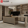 PA Custom High Gloss Lacquer Design Services Full Kitchen Furniture L Shaped Kitchen Cabinets for Apartment Interiors