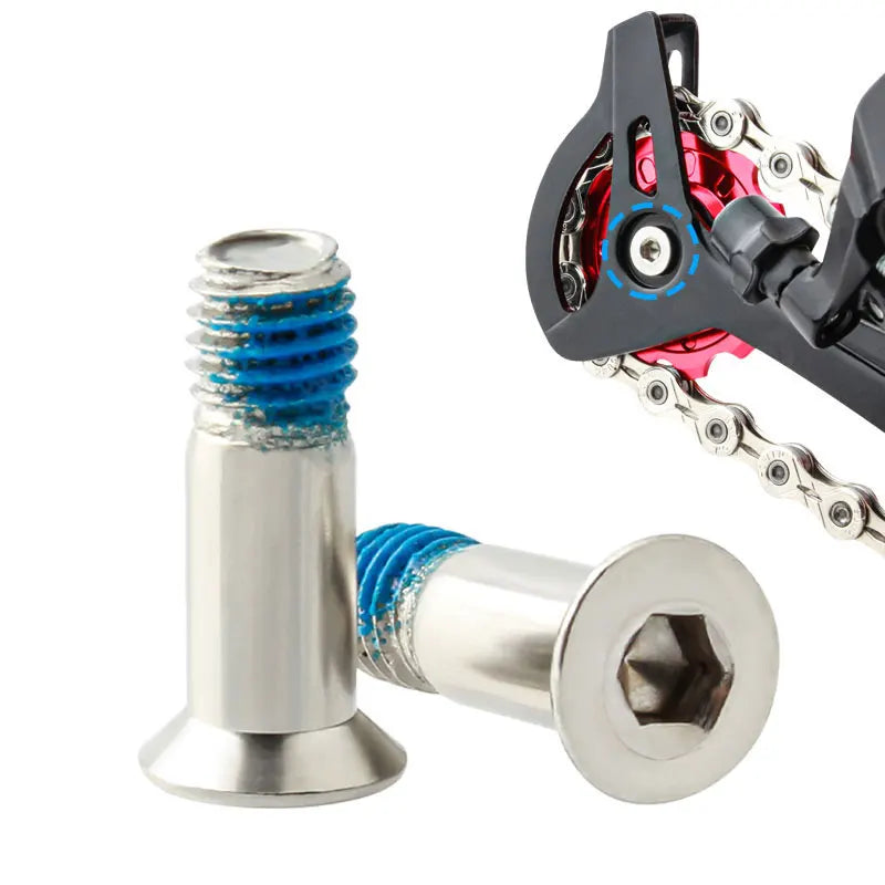 MUQZI MTB Road Bike Derailleur Guide Wheel Screw M5 Stainless Steel Rear Derailleur Pulley Bolt