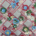 New Sequin Flower Shapes Nonwoven 100% Polyester Mesh Fabric Breathable Embroidery Wedding Dress Embellishments Multiple Girls