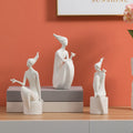 Pointnio Creative Nordic Art Character Girl Ornament Living Room Bedroom Modern Ceramic Home Decorations