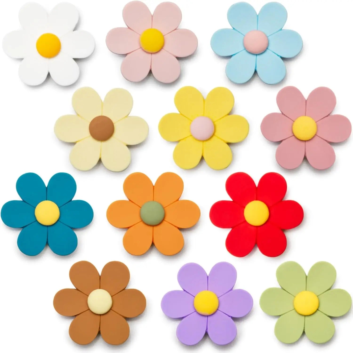 Flower 3D Cute Fridge Magnets for Locker Whiteboard Kitchen Colorful Strong Decorative Funny Refrigerator Magnets