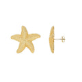 Stainless Steel 18K Gold Plated Starfish Stud Earrings New Summer Design Trendy Beach Earrings for Gifts