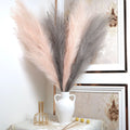 Wholesale 110 cm 18 Branches Faux Pompas Grass Flower Decor Large Long Reed Tall Fluffy Faux Silk Artificial Pampas Grass