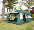 WOQI Large Luxury Double Layer 2 Rooms 1 Living Room 6-10 Persons Family Camping Tent Outdoor Waterproof