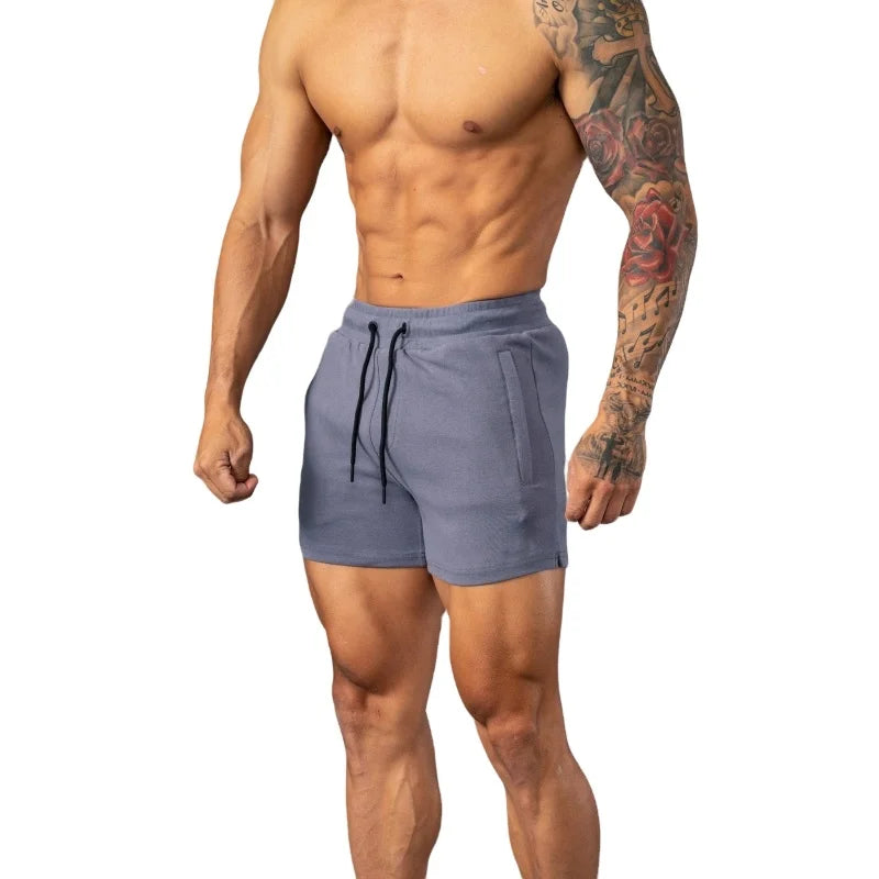 Factory Custom Drawstring French Terry Heavy Mens Training Athletic Unisex Cotton Spandex Shorts Blank Sweat Gym Shorts for Men