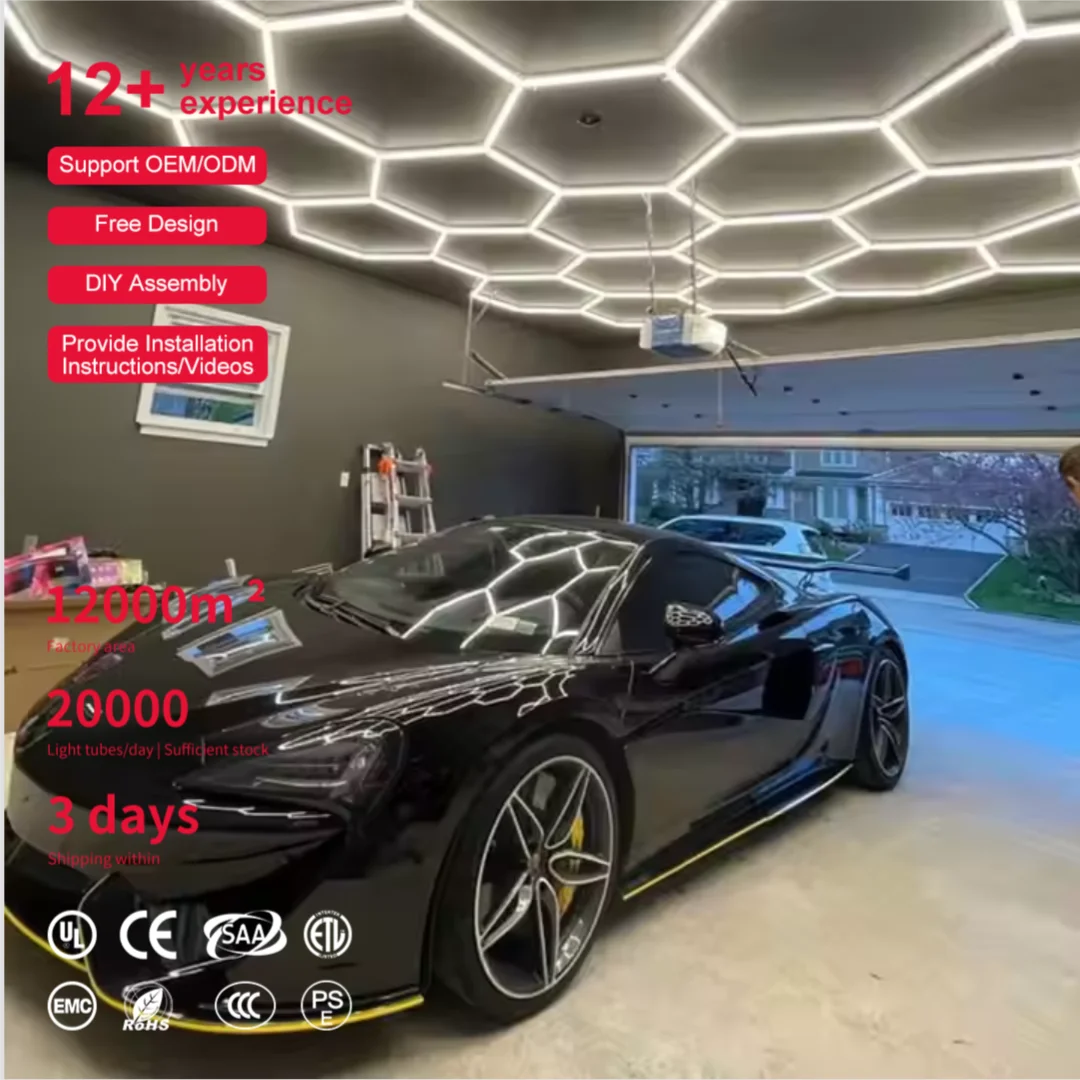 ZT/C202 the Customized Hexagon Lights for Car Studio Led Work Light Garage Detailing Lighting