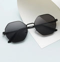 Customizable Eyeglass Frames Hexagonal Gradient Lens Sunglasses Man Gold Glasses Metal Classic for Men