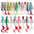 ZHUO RUN Wholesale 80mm 12g Fishing Lure Jig Head Soft Bait T Tail Wobbler Carp Bass Artificial Rubber Bait