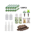 128Pcs Garden Seed Pods Hydroponic Pods Kit Grow Baskets Grow Sponges Pod Labels Growing System