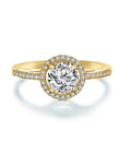 QX Luxury Fine Jewelry 18K Gold Plated 925 Silver Wedding Ring Cubic Zirconia Bridal Band Women Engagement Gifts
