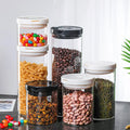 Airtight Glass Storaged Bottles Food Canister for Kitchen Containers Jar with Lid Box Spice Tea Coffee Bean Vacuum Storage Jar