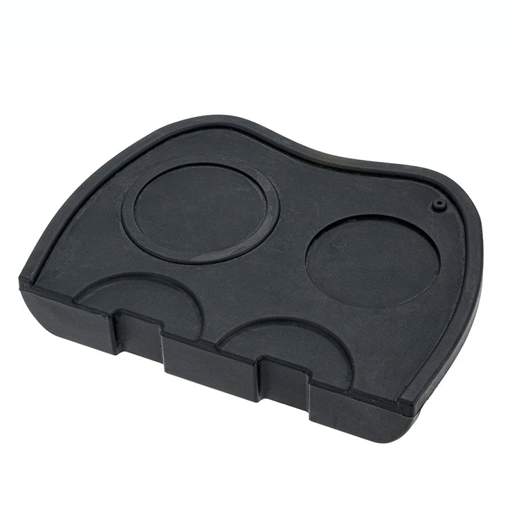 Coffee Tamper Tool Silicone Rubber Espresso Tamping Mat Double Hole Espresso Baristas Powder Maker