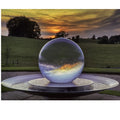 Hot Sale Outdoor Modern Minimalist Garden Decoration Metal Sphere Water Fountain