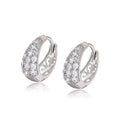 Wholesale Simple Classic Hollow Fashion Stainless Steel Jewelry Small Hoop Gold and Silver Earings Piercing Jewelry for Womens