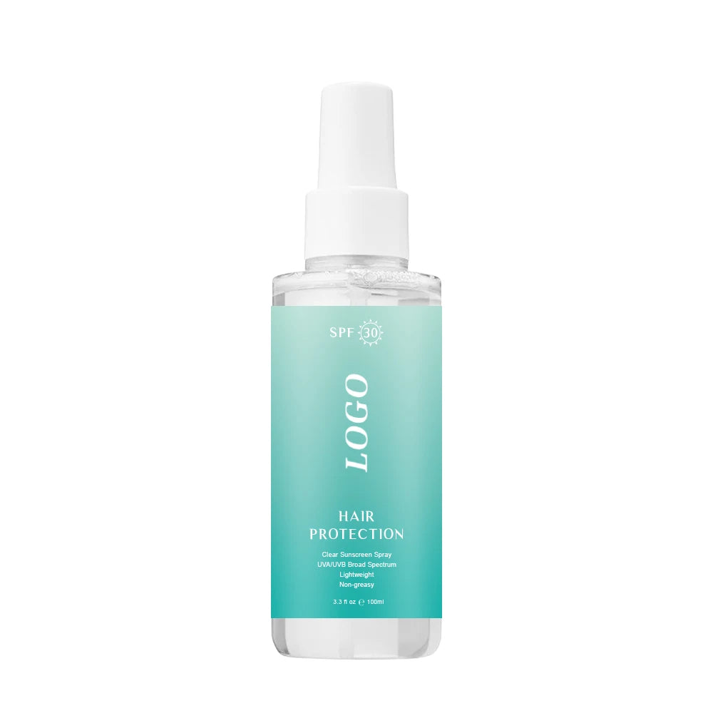 AiXin Private Label 100ML Hot Sale Organic Nourishing Scalp Hair Care Mist Sunblock Hair Heat Protection SPF 30 Hair Spray