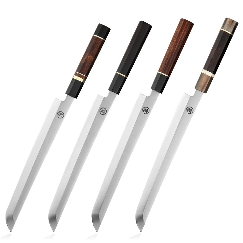 Long 10.6 Inch Professional Japanese Stainless Steel Blade Kitchen Fillet Knife Sashimi Sushi Fish Knife Slicer Kitchen Knives