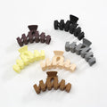 MIO Wholesale Wavy Hair Claw Clips Solid Color Matte Hair Clip Claw Wave Shape Big Hair Clamp Claw for Women Ladies Girls