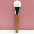 Portable Duo-sided Silicone Mask Applicator Soft Face Skincare Massage Tool Vegan Bamboo Handle