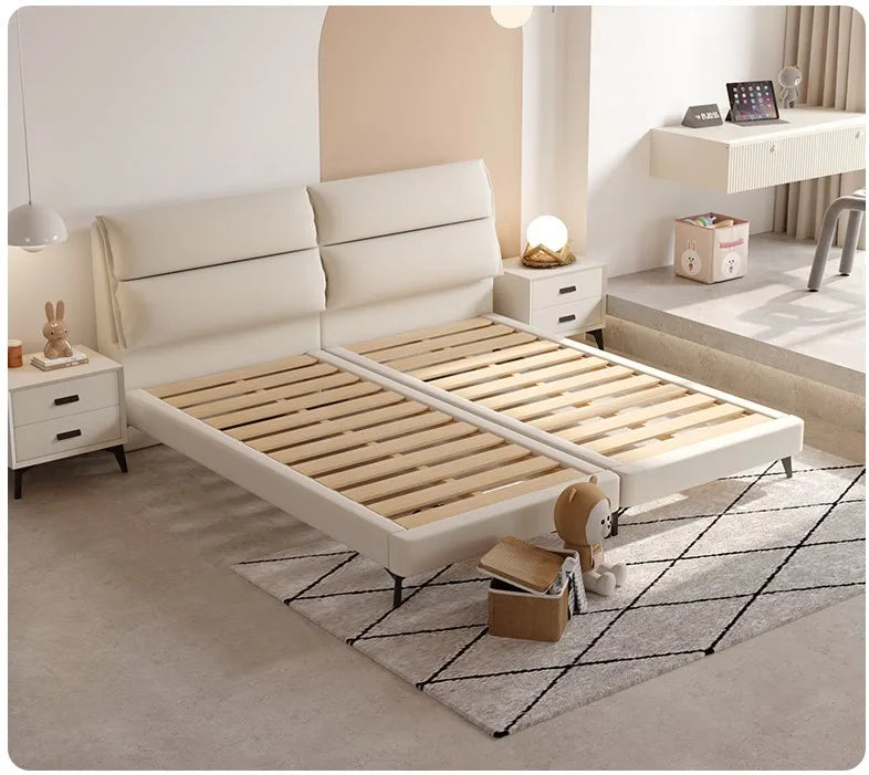 Customize OEM Luxury Leather Hotel Bed Single Queen King Size Bedroom Set