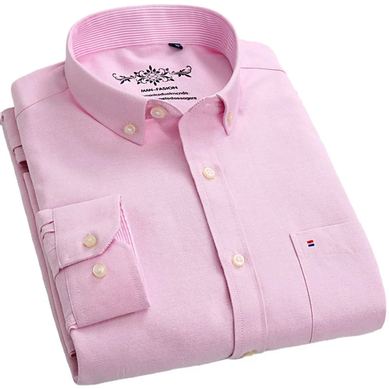 MS-35 Plus Size Men's Oxford Shirts Also for Women Cotton Shirt