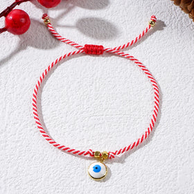 Go2boho Minimalist Martis Series Design Copper Evil Eyes Pendant Greek March Bracelets for Women 2024 New Year's Jewelry Gifts