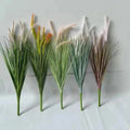 Landscaping Green Plant Artificial Dog's Tail Grass Onion Reed Pampa Grass Plants for Home Garden Landscaping Decoration